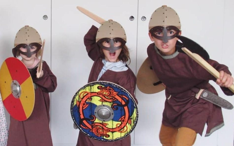 Parcours ludique : enfants vickings