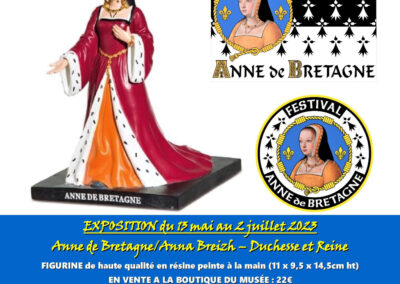 Figurine et autocollants - Expo Anne de Bretagne