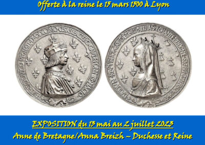 Retirage médaille de Louis XII & Anne de Bretagne