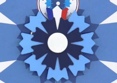 Fleur papier et épingle BLEUET DE FRANCE