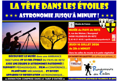 Nuit d'astronomie au Musée de Retz